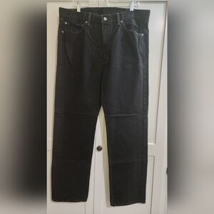 Mens Black Levi 505 Jeans
